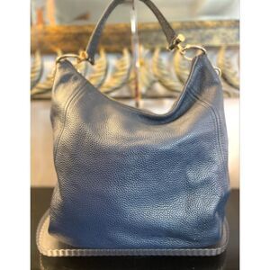 Michael Kors Shoulder Bag Elegant Blue Leather Women's Bag